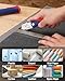 WORKPRO Folding Utility Knife, Quick-Change Box Cutter, Blade Storage in Handle with 5 Extra Blades Included