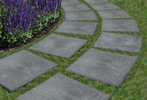 Multy Industries Multy Home MT5100000 4-Pack Stomp Stone, 12 by 12-Inch, Slate