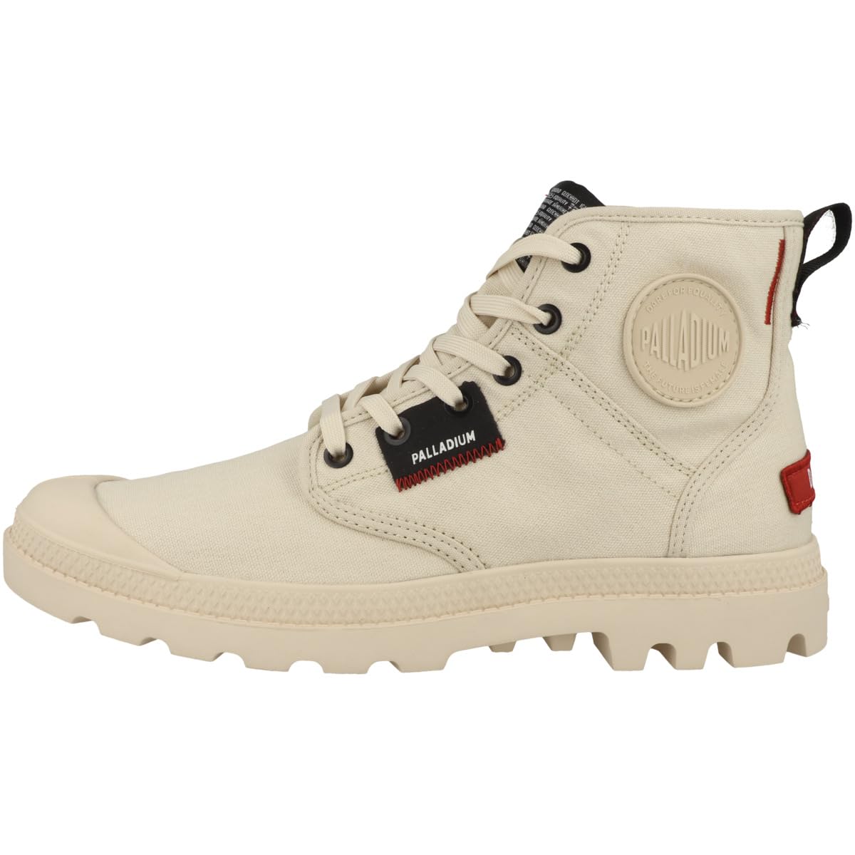 Palladium Mixed Pampa Hi Patch Basketball, Beige, 12 UK