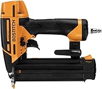BOSTITCH BTFP12233 Smart Point 18 Gauge Brad Nailer Kit - Pneumatic Nail Gun for Cabinetry, Upholstery & Trim