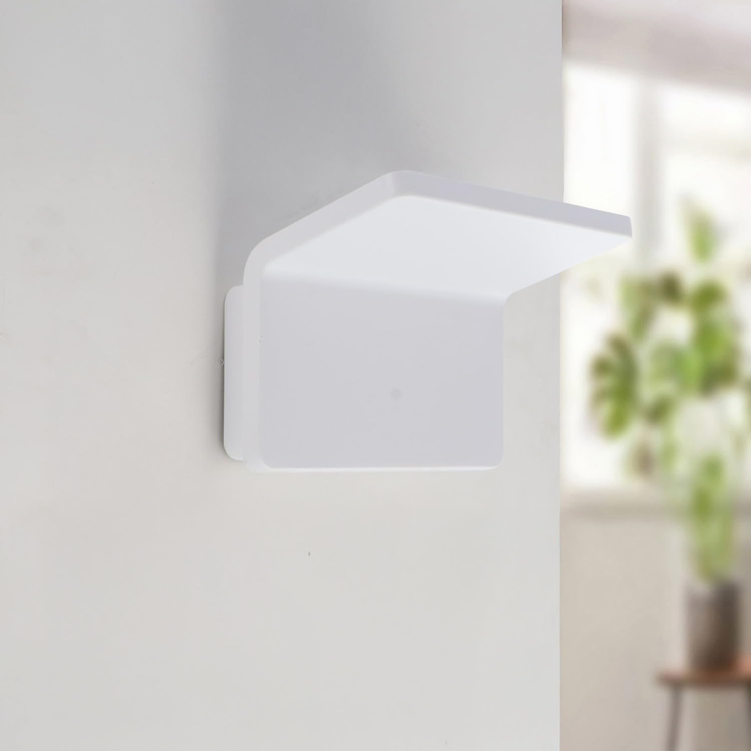 M Ledme - Applique da parete per interni a LED Double White da 20W, faretto LED per interni a luce calda 3000K, angolo di illuminazione di 90°, lampada da parete bianca decorativa 1700 lm.