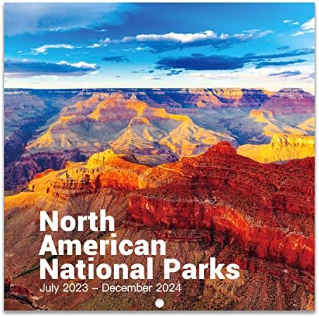 2023-2024 Wall Calendar - Wall Calendar 2023-2024 Monthly, Jul 2023 - Dec 2024, 12" x 24" (Open), Wall Calendar with Daily Blocks, Perfect Calendar for Organizing & Planning - National Parks