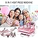 Hitgrand Heat Press 12x15 inch, Heat Press Machine for T-Shirts, 8 in 1 Heat Press with 30 OZ Tumbler Press, Combo Tumbler Heat Press Machine Sublimation for Hat Cap Mug Plate