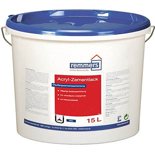 Remmers Acryl-Zementlack – Ölwannenbeschichtung, 5 L | Beton-, Putzbeschichtung für Ölauffangwannen | beständig gegen Heizöl EL, Motoren- und Getriebeöle