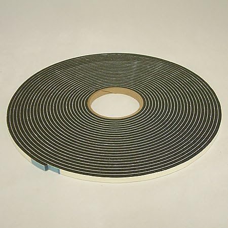 JVCC Low-Density PVC Foam Tape [Single-Sided, Closed Cell] (SCF-01): 1-1/2 in. x 300 in. x 1/2 in. Thick (Black)