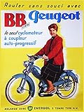 SANS CADRE Herbé ™ Peugeot CYCLOMOTEUR BB Rf99-Poster/Reproduction HQ 45x60cm d\'une Affiche Vintage/Ancienne