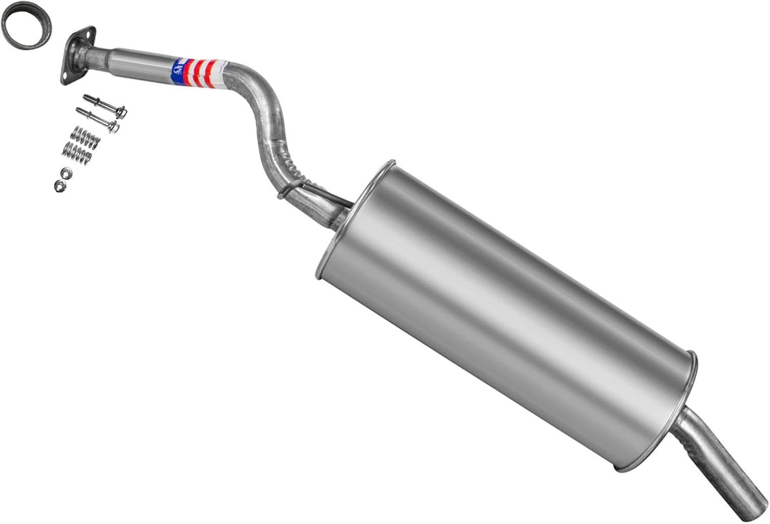 Rear Axle Pipe and Muffler with Gaskets & Bolts Replacement Parts For Toyota Prius 2004 2005 2006 2007 2008 2009