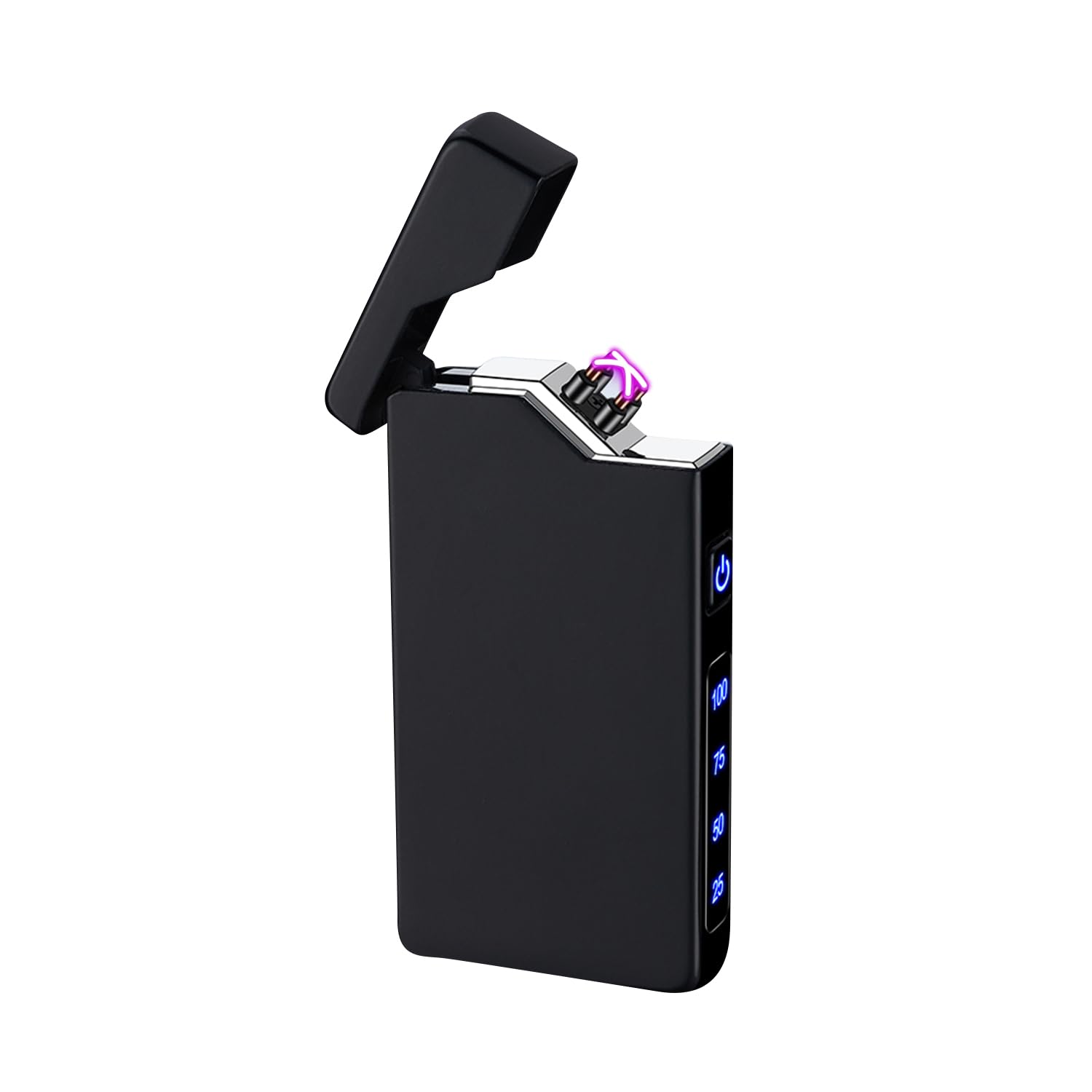 USBライター ガスなし オイルなしType C プラズマライター充電式USB 小型 防風 電池残量表示 おしゃれ 記念日 プレゼント