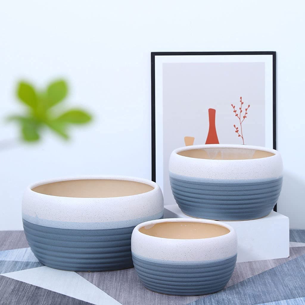 LE TAUCI Vasi per piante da 30 cm, grande vaso in ceramica per piante da interno, vaso moderno della metà del secolo con foro di drenaggio, smalto LE TAUCI Vasi per piante da 30 cm, grande vaso in ceramica per piante da interno, vaso moderno della metà del secolo con foro di drenaggio, smalto