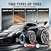 RC Drift Car, 1:24 Scale Remote Control Vehicle with LED Lights, 2.4GHz 20KM/H 4WD High Speed RC Cars, Drifting Tires＆Two Batteries, Racing Sports Toy Idea Gift for Adults Boys Girls and Kids (Black) #4