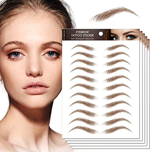 Miioto Cejas Postizas, pegatinas de Tatuajes de cejas, 4D Pegatinas de Transfer Tattoo de Cejas, pegatina de cejass Biónicas a Prueba de Agu