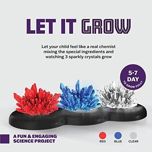 Dan&Darci Crystal Growing Kit For Kids - Science Experiments For Boys And Girls Ages 6-12 Year Old Girl Gifts - Boy Toys Stem Crafts Activities, Diy Projects - Gift For Kids Age 6 7 8 9 10 11 12 #TOP2