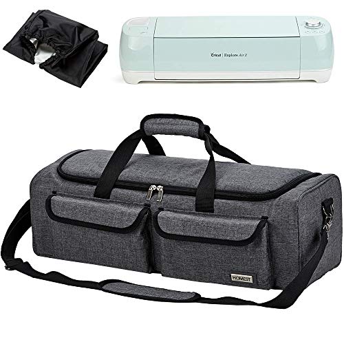 HOMEST Carrying Case Compatible with Cricut Explore Air 2, Cricut Maker, Silhouette CAMEO3, Grey (Patent Design)