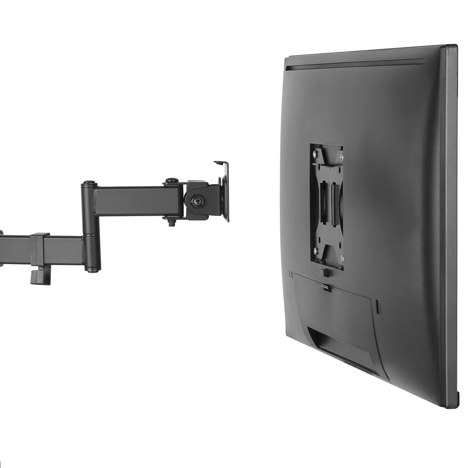 Maclean MC-984 Soporte de Monitor para Tubo/Poste 28-60 mm, Doble Brazo Plegable, 17-32'', 8 kg máx.