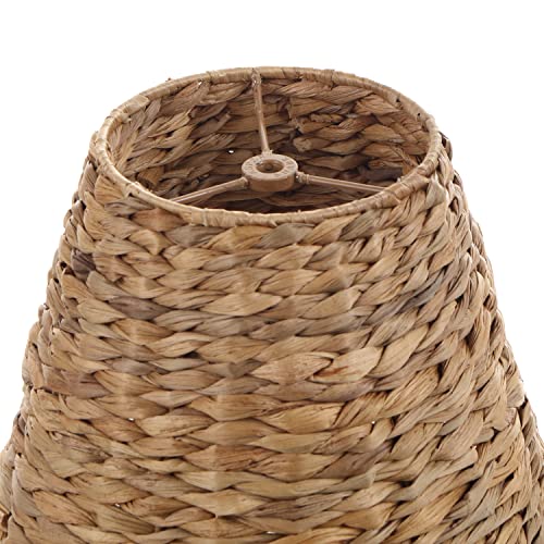 Aspen Creative 32986, Empire Water Hyacinth Spider Shade, 6" Top X 10" Bottom X 8" Slant #TOP3