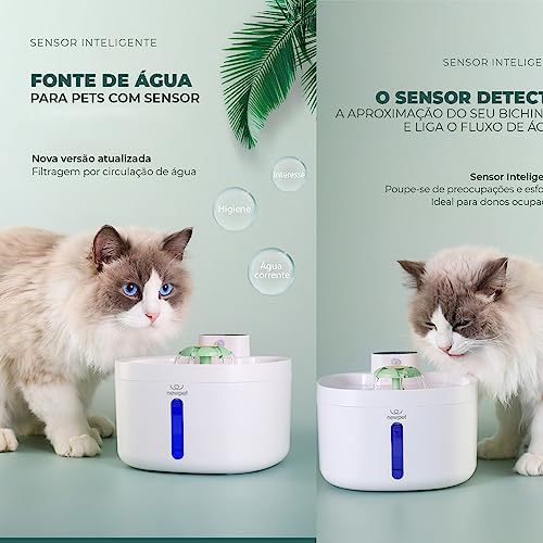USB Fonte Bebedouro de Água Portátil para Gatos e Cães - Fontes de Água para Pets sem Fio, Bebedouro