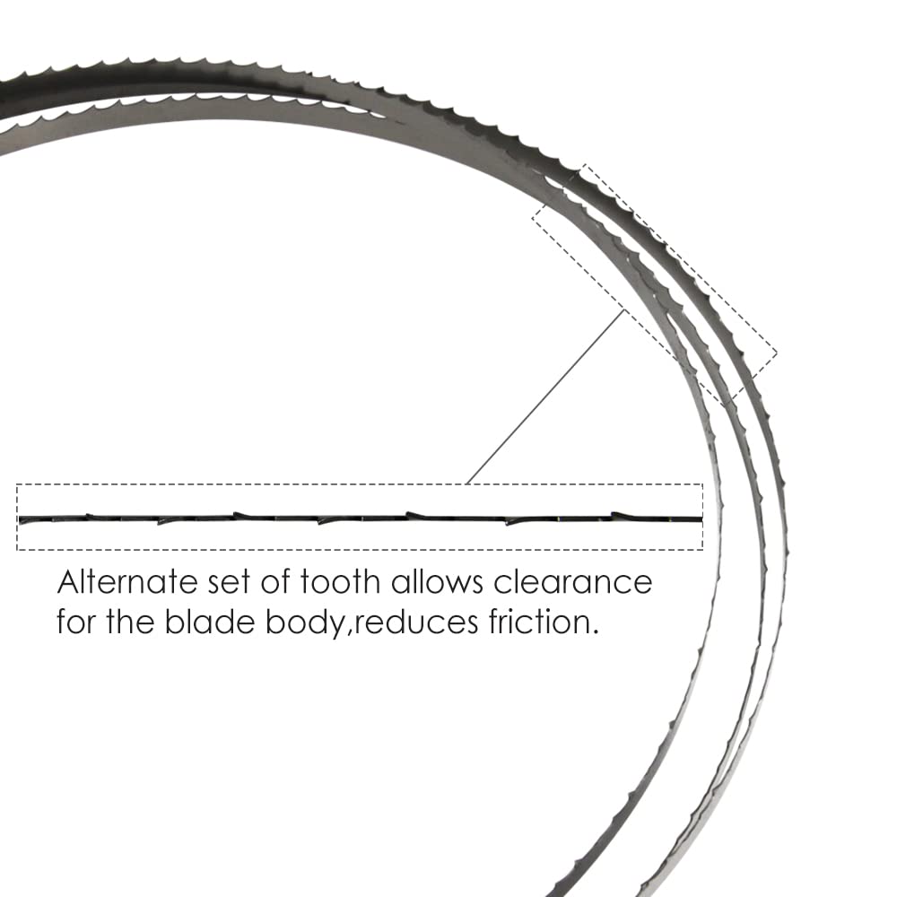 Brzeszczot do piły taśmowej, jakość premium, 2PC 1400mm brzeszczot do piły taśmowej do cięcia drewna taśma do piły 1400x6.35x0.35mm akcesoria narzędziowe do obróbki drewna dla dla einhelI TPI 6 10 15(