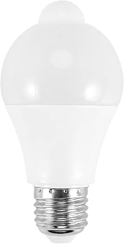 12W Motion Sensor Light Bulb,Outdoor/Indoor Movement Activated Security LED Bulb,1000LM,E26/B22,3500K Warm White