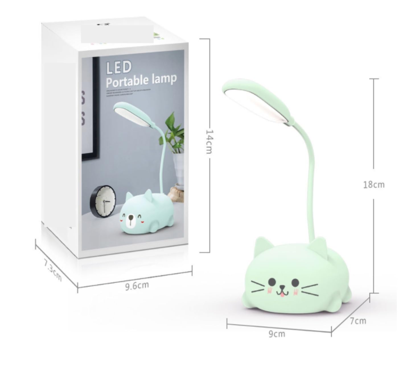 Lampada da Scrivania Moderno Lampada da Tavolo A LED, Luce Notturna Portatile, Pieghevole, Ricaricabile Tramite USB Lampada Comodino(Blue)