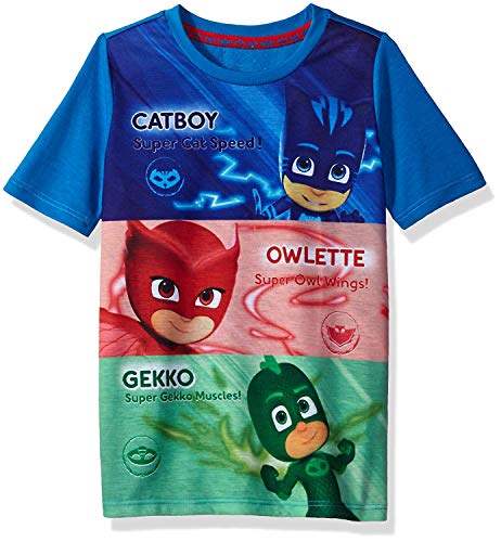 PJ MASKS Boys' Short Sleeve Tee Shirt Featuring Catboy, Owlette, and Gekko T-Shirt