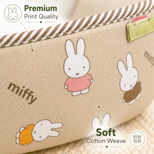 Image of Traditional Baby Khoyu /Cotton Cradle Cloth for Ghodiyu /Jhula /Palna with Astar Double Layer Support | Cloth for Cradle Stand Use Rabbit Print (Brown)