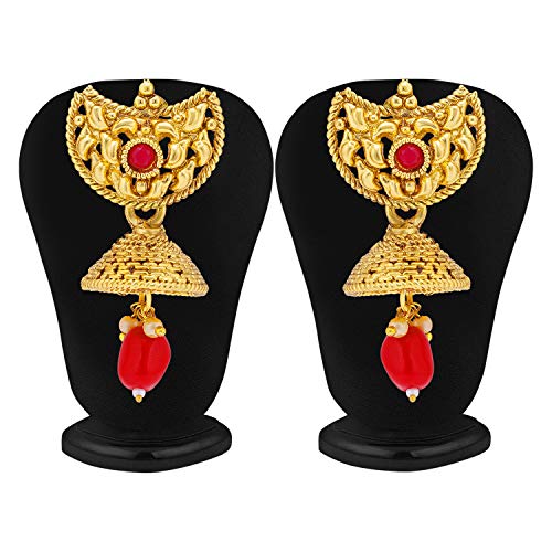 Floral Pearl Plated Wedding Long Haram Necklace Set