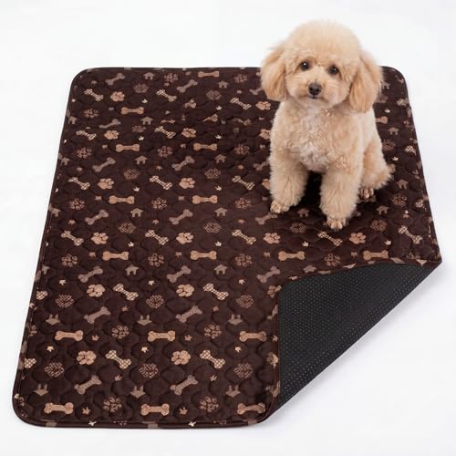 Traversina Lavabile per Cani 70x50 cm – Tappetino Igienico Assorbente con Base Impermeabile e Antiscivolo – Riutilizzabile, Ideale per Cuccioli, Lavabile in Lavatrice