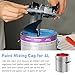 2 PCS Paint Mixing Mate Lid,4L/1 Gallon Size,Paint Can lid with Pourring Spout,Universal Paint Shaker,Better Sealing Effect,Car Paint Mixing Blade with Hand Crank for Stirring, Storing and Pouring
