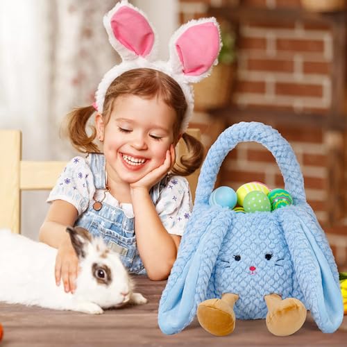 Seau de Pâques peluche anti-blessure pour sac de chasse aux œufs léger - 6