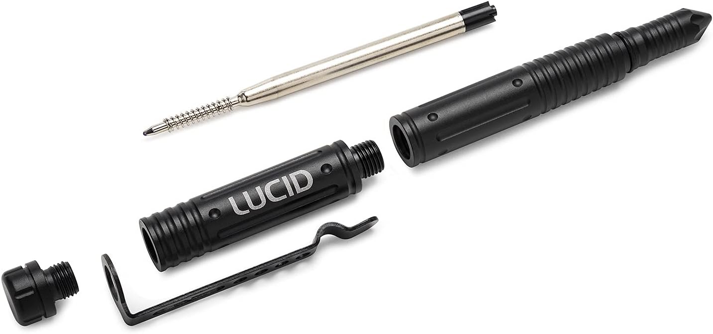 LUCID Tactical Pen with Piercing Point, Black