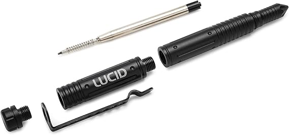 LUCID Tactical Pen with Piercing Point, Black