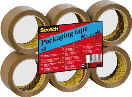 2 X Scotch Brown C5066F6 packaging tape, 6 rolls