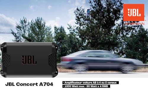 Image of JBL Concert A704 1000W 4-Channle Compact Footprint Amplifier. Equipped with Adjustable High-Pass /Low-Pass Crossover Filter, Auto Turn ON Facility, Can Connect Speakers, Tube Subwoofers, Subwoofers.
