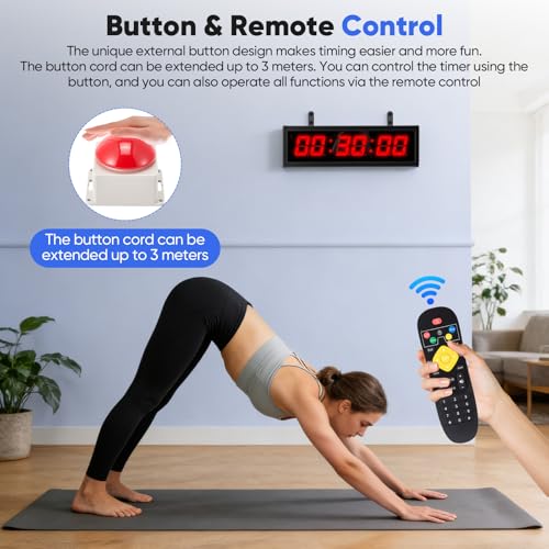 Cronómetro LED de competición recargable con trípode ajustable y mando 7