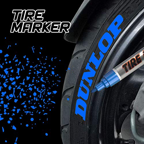 MC MOTOPARTS Permanent Blue Tire Marker