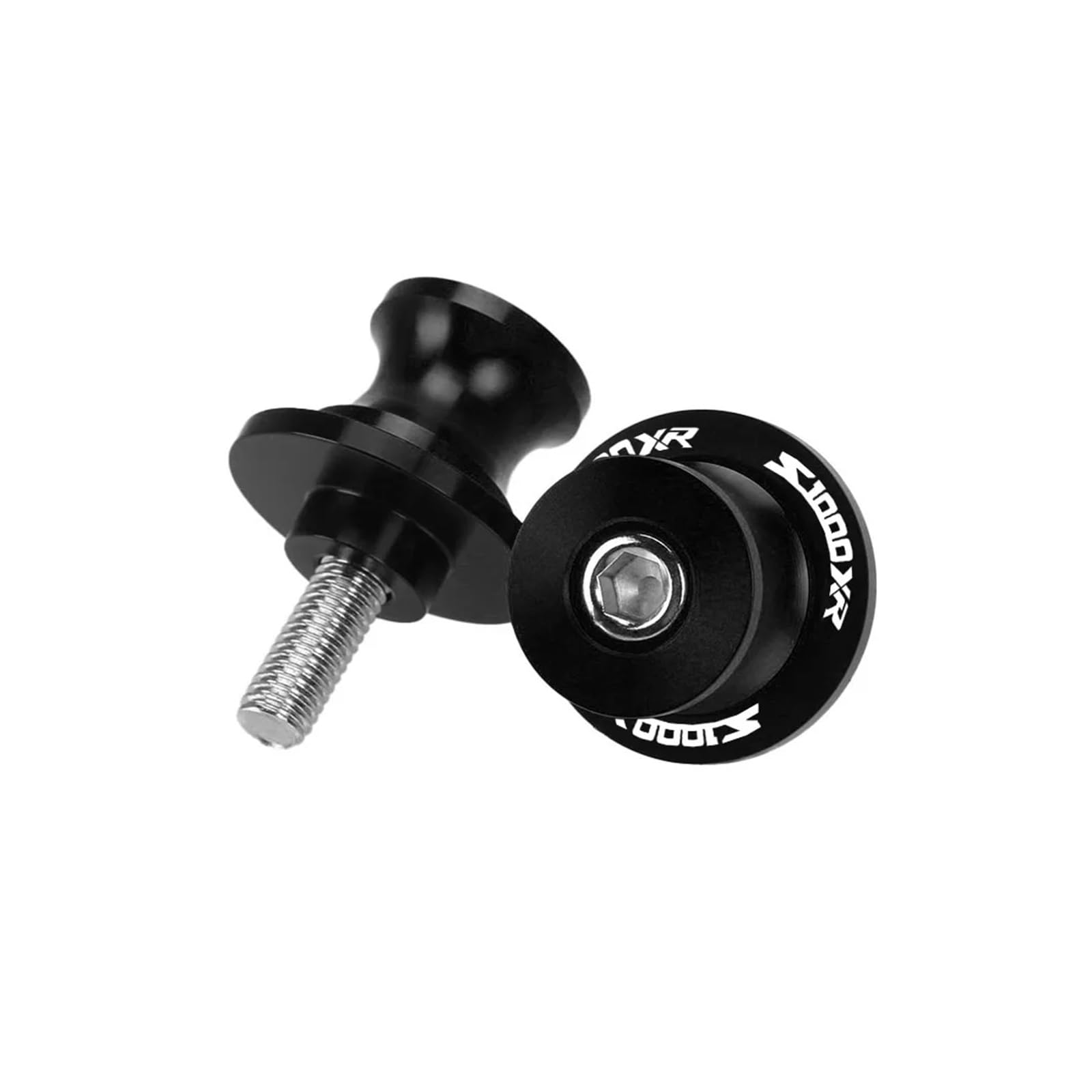 Fsjgbnhokvn 8Mm-Black Motorcycle Paddock Stand Spool Sliders For S1000xr S1000xr 2019 2020 2021 2022 2023 8Mm Motorcycle Accessories M8 Swingarm Spools Slider Stand Screw(8Mm-Black)