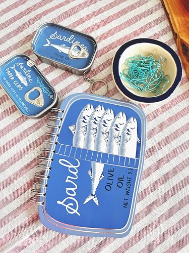 NPW Sardine Notebook – Fish-Shaped Pocket Journal, Quirky Stationery for Writers, Foodies & Lovers of Unique Office Supplies - Thumbnail 3