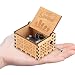 Hztyyier Caja de música mecánica de Madera Caja de música patrón Tallado...