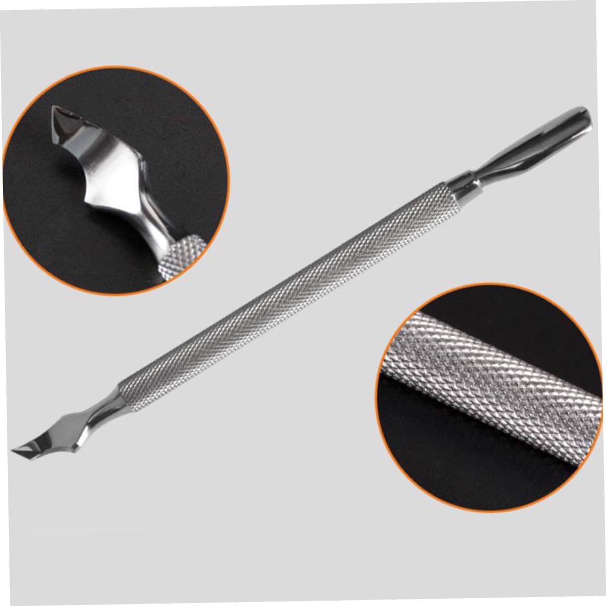 FRCOLOR 9 Pz spintori esfolianti in acciaio inossidabile togli cuticole attrezzi strumento per cuticole per strumenti per manicure per esfoliare spingipelle dell'unghia