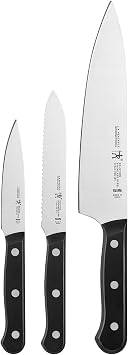 HENCKELS Solution 3-pc Starter Knife Set | Chef, Utility & Paring Knife, Lightweight, Easy to Use, Informed by 100+ Years of Mastery, Dishwasher Safe, Ergonomic Handles