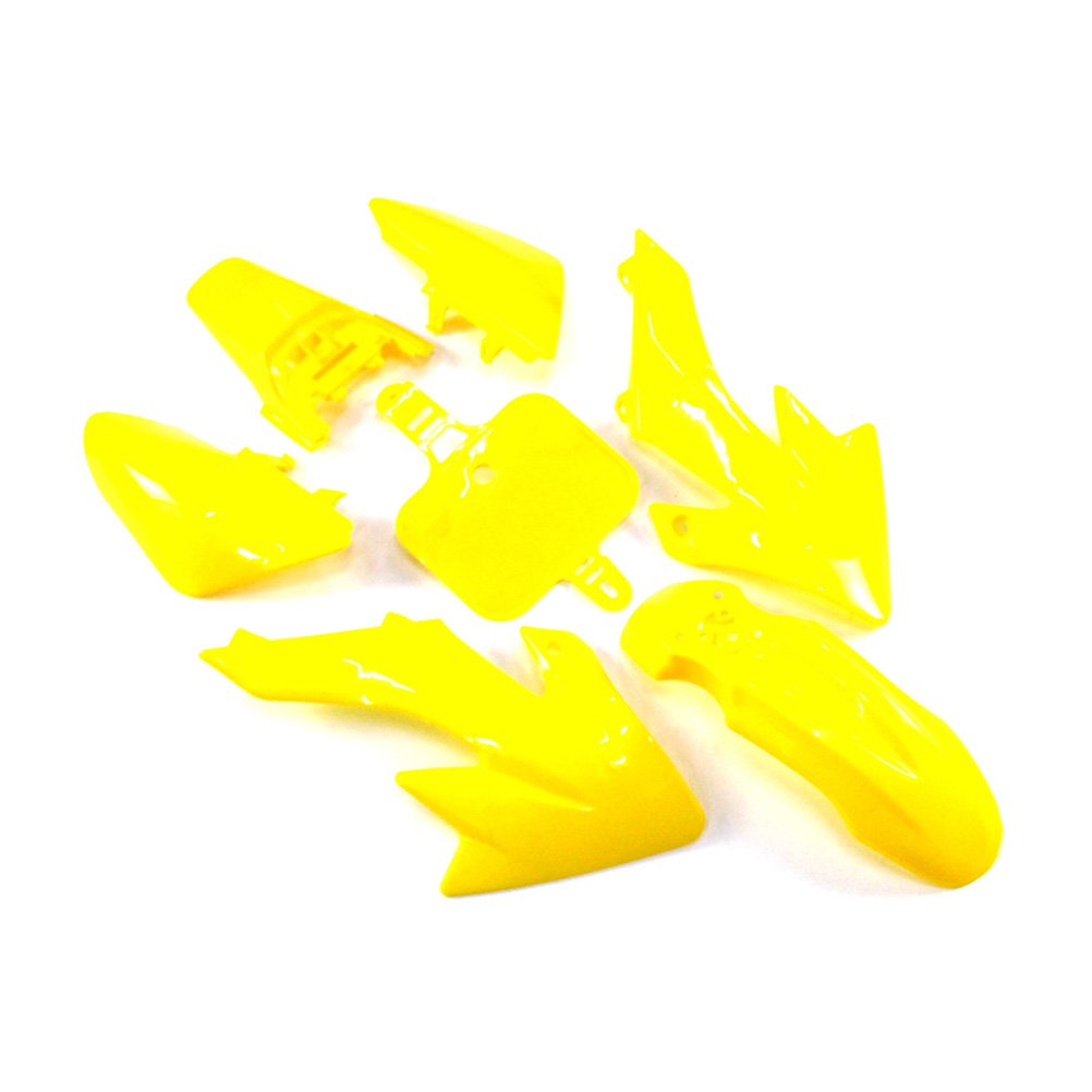 Kit de carénage en plastique jaune pour SDG SSR Piranha chinoise CRF50 XR50 50cc 70cc 90cc 110cc 125cc 140cc 150cc 160cc - Moto hors-route