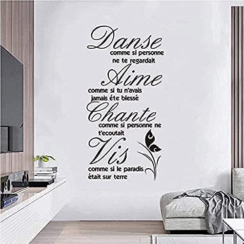 Creative Art Stickers Muraux Français Citations Stickers Muraux Stickers Muraux 55 X 110 cm Vinyle Stickers Muraux