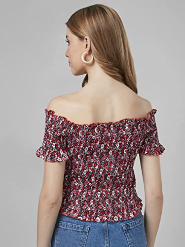 Image of Style Quotient Women Black Off-Shoulder Bardot Top
