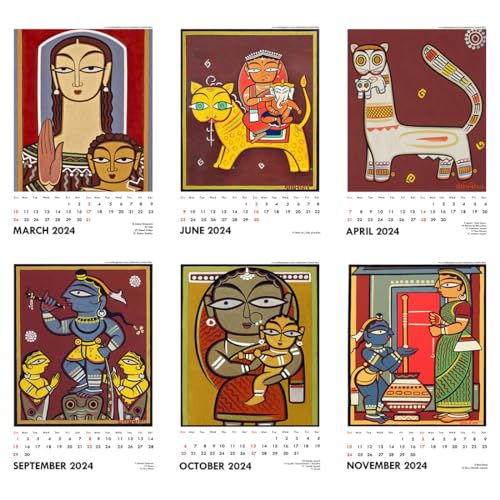 Image of Tallenge - Jamini Roy - 2026 Wall Calendar - 12 x 17 Inches for Home & Office (Paper, Wall Calendar)