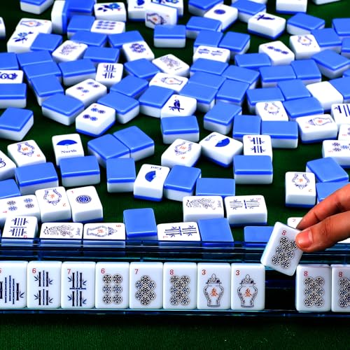 Chinoiserie Mahjong set 160 piezas tamaño viaje miniatura 5