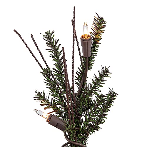 Vickerman 5' Vienna Twig Artificial Prelit Christmas Tree, Clear Dura-Lit Lights, Faux Christmas Tree, Seasonal Indoor Home Decor #TOP1