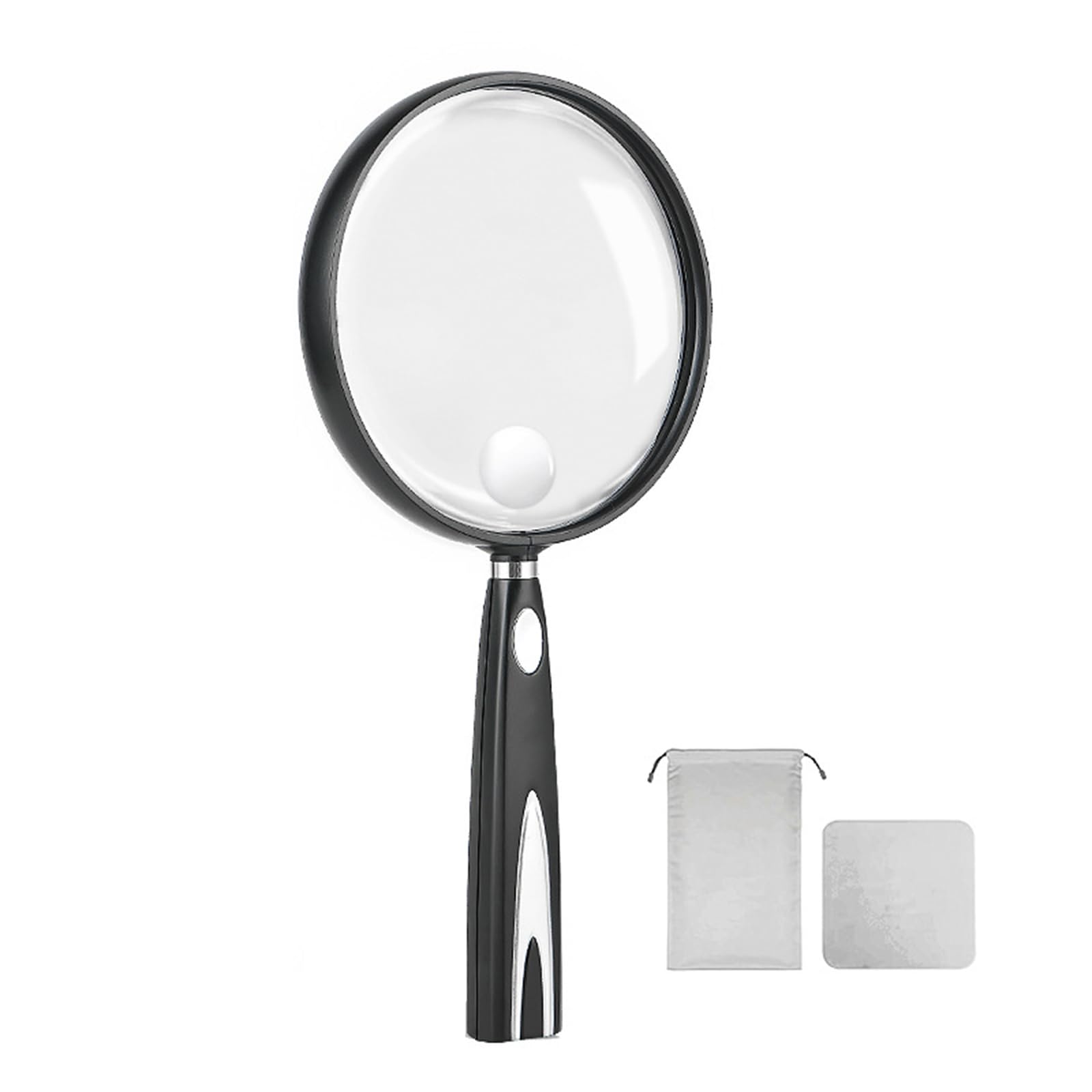 Ideal Tool for Elderly Reading Nature Exploration 2 Time / 1.5 Time Magnification Shatterproof 110mm / 130mm Lens Comfort Handle Antislip Design Shatterproof Lens