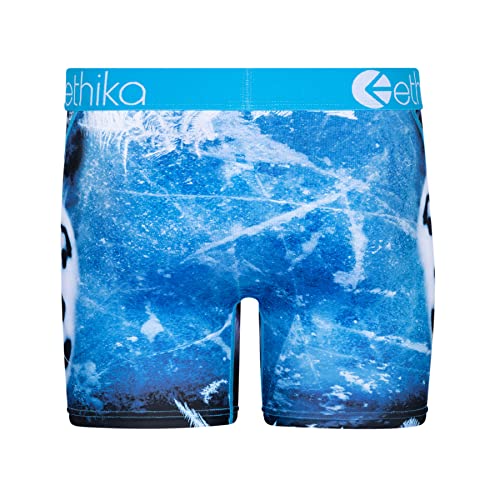 Ethika Men’s Mid Boxer Brief, 4-Way Stretch Performance Underwear with Graphic Prints – Snow Force - Mid (WBL, XL)3