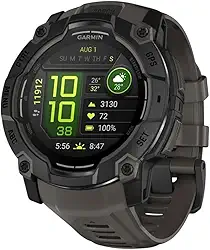 Garmin Relógio Instinct 3 Preto com Grafite 50mm com Monitor Cardíaco de Pulso e GPS