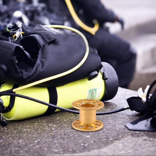 Carrete de buceo con clip de presión de aluminio para actividades de esnórquel 3
